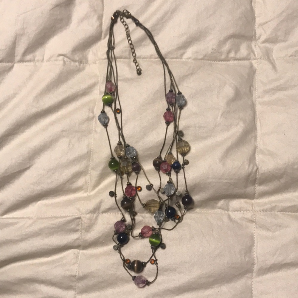 10.5” fun beaded necklace